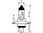 Mobile Preview: Lampe H4 12V60/55W : Honda XL 650 V Transalp RD11 02-07 (H7-M1591403-RD11)