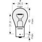 Mobile Preview: Lampe 12V21W BAU15S gelb Ultra Life 2er Blister : Honda XL 650 V Transalp RD11 05-07 (H7-M1592039-RD11)
