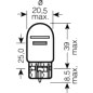 Preview: Lampe 12V21/5W W3X16Q : Honda XL 650 V Transalp RD10 00-01 (H7-M1592435-RD10)