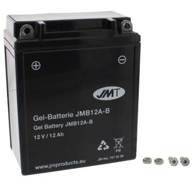 Batterie Motorrad YB12A-B Gel JMT : Honda XL 600 V Transalp PD10 97-00 (H7-M7070098-PD10)