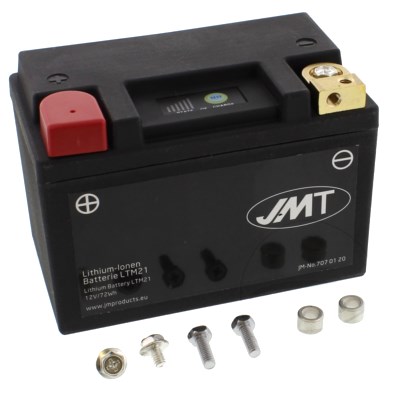 Batterie Motorrad LTM21 JMT Lithium-Ionen mit Anzeige Wasserdicht : Honda XL 700 VA Transalp ABS RD13ABS 08-10 (H7-M7070120-RD13ABS)