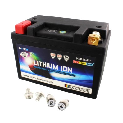 BATTERY MOTORCYCLE LTM14 SKYRICH LITHIUM ION WITH VOLTAGE DISPLAY AND OVERCHARGE PROTECTION : Honda XL 700 V Transalp RD13 08-11 (H7-M7070134-RD13)