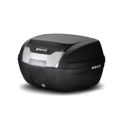 SHAD TOP CASE BLACK 40L SH40 INCLUDING MOUNTING PLATE : Honda XRV 750 Africa Twin RD07 93-03 (H7-M7110302-RD07)