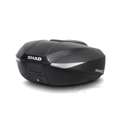 Topcase Carbon 46-58L Shad SH58X mit Trägerplatte : Honda XL 700 V Transalp RD13 08-11 (H7-M7110607-RD13)