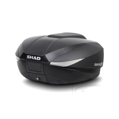 SHAD TOPCASE CARBON 46-58L SH58X WITH MOUNTING BRACKET : Honda XL 650 V Transalp RD10 00-01 (H7-M7110607-RD10)