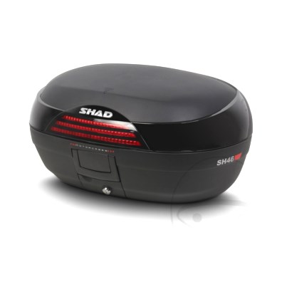 Topcase schwarz 46 Liter Shad SH46 mit Trägerplatte : Honda XL 700 VA Transalp ABS RD13ABS 08-10 (H7-M7110757-RD13ABS)