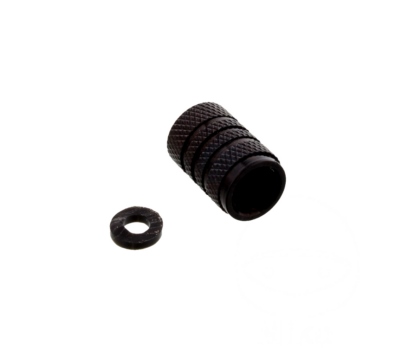 ALUMINIUM VALVE CAP JMP BLACK