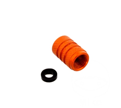 ALUMINIUM VALVE CAP JMP ORANGE : Honda XL 700 VA Transalp ABS RD13ABS 08-10 (H7-M7360172-RD13ABS)