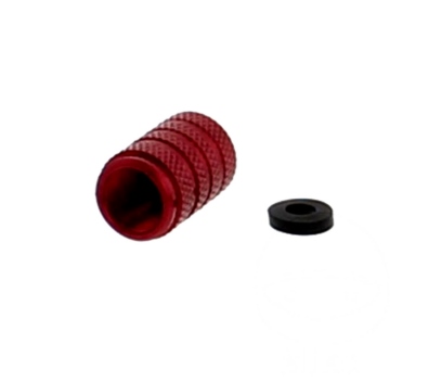 ALUMINIUM VALVE CAP JMP RED