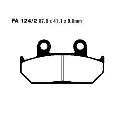 Bremsklotz Semi-Sinter V EBC vorne : Honda XL 600 V Transalp PD06 91-93 (H7-M7377031-PD06)