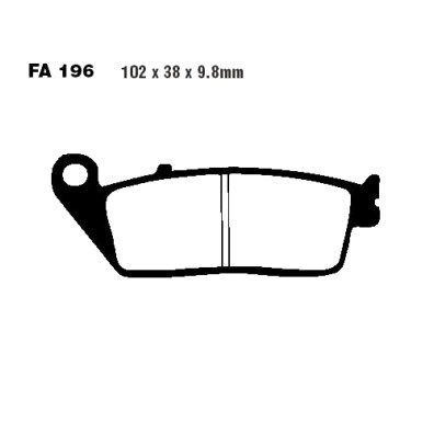 Bremsklotz Semi-Sinter V EBC vorne : Honda XL 600 V Transalp PD06 94-96 (H7-M7377040-PD06)