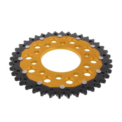 REAR SPROCKET DUAL 40 TOOTH PITCH 525 GOLD ZF INNER DIAMETER 080 BOLT SPACING 110 : Honda XRV 750 Africa Twin RD04 90-92 (H7-M7580786-RD04)