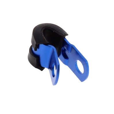 BRAKE HOSE HOLDER JMP by PRO BOLT 6MM ALU BLUE