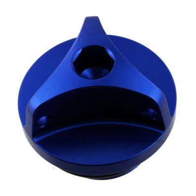 OIL FILLER CAP PROBOLT M20X2.5MM ALU BLUE : Honda XRV 750 Africa Twin RD04 90-92 (H7-M7759132-RD04)