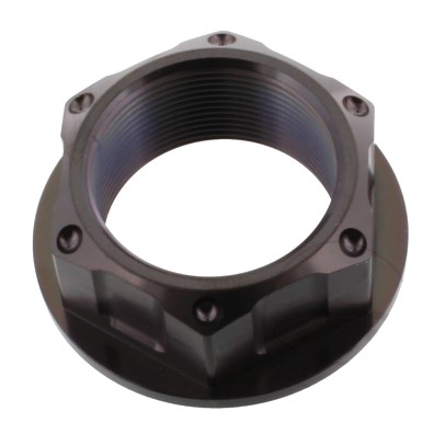 Mutter Lenkkopf Pro Bolt M24X1.00 mm Titan schwarz vorne : Honda XL 700 VA Transalp ABS RD13ABS 08-10 (H7-M7759163-RD13ABS)