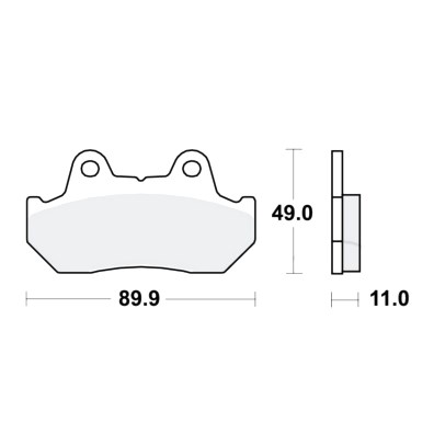 Bremsklotz Standard TRW vorne : Honda XL 600 V Transalp PD06 87-90 (H7-M7871437-PD06)