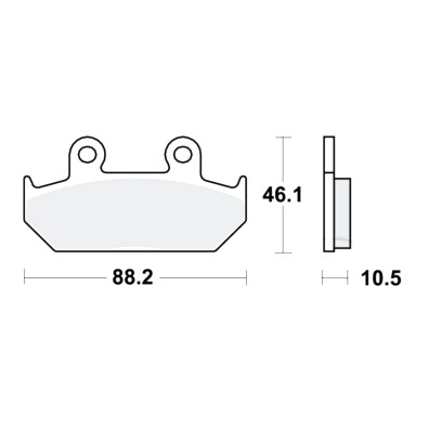 BRAKE PADS STD TRW front : Honda XL 600 V Transalp PD06 91-93 (H7-M7872377-PD06)