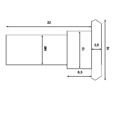 Schraube Bremsscheibe Satz TRW M8X22MM Inhalt 6 Stück vorne hinten : Honda XL 700 VA Transalp ABS RD13ABS 08-10 (H7-M7881436-RD13ABS)