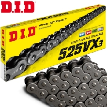 Preview: DID X-Ringkette 525VX3/124 Kette offen mit CLIP SCHLOSS : Honda Africa Twin RD03/04/07(11749)