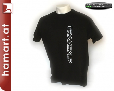 T-Shirt Transalp SCHRIFT schwarz