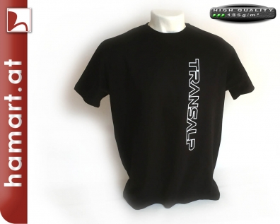 T-Shirt Transalp SCHRIFT schwarz