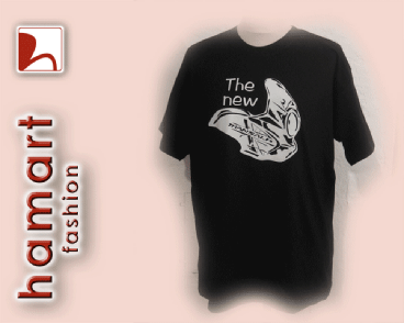 T-Shirt New Transalp Motiv- schwarz