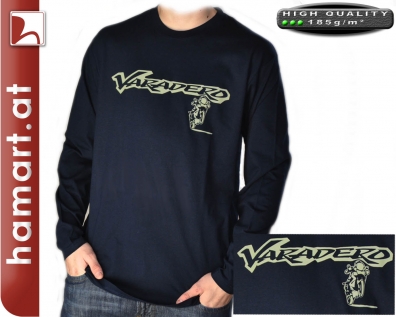 T-Shirt Varadero Wheelie/klein langarm - navy