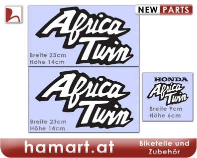 Sticker Set Africa Twin black white Honda XRV 750 RD07 Africa Twin