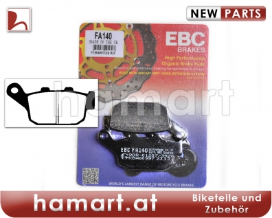 Bremsklotz Standard EBC hinten : Honda XL 650 V Transalp RD10 00-01 (H7-M7372360-RD10)