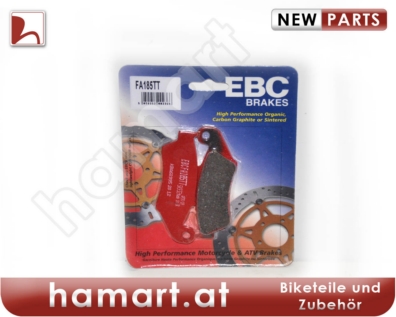 BRAKE PADS STD EBC FA185TT front : Honda XL 650 V Transalp RD10 00-01 (H7-M7375439-RD10)