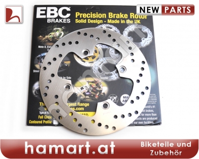 BRAKE DISC EBC MX/ENDURO/ATV rear : Honda XL 650 V Transalp RD10 00-01 (H7-M7604044-RD10)