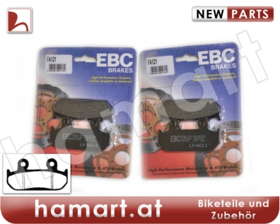 EBC Brake pads front 2 sets Honda XRV 750 RD04 Africa Twin 1990-1993