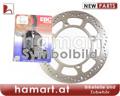 EBC Bremsensatz hinten Klötze Scheibe Honda XL 650 V Transalp RD10 2000-2001