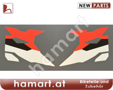 Preview: Aufkleber Set Front RD07a 3 farbig Honda XRV 750 RD07 Africa Twin