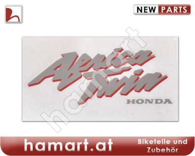 Sticker Africa Twin RD07a front silver red Honda XRV 750 RD07 Africa Twin