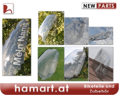 Preview: Windschild Scheibe mit Namen Honda XL 650 V Transalp RD11 2002-2007