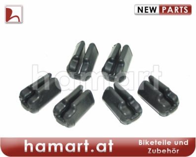 CUSH DRIVE SET 6-PIECE SET rear : Honda XL 600 V Transalp PD10 97-00 (H7-M7275571-PD10)