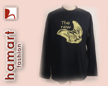 T-shirt New Transalp motiv longsleeves - navy