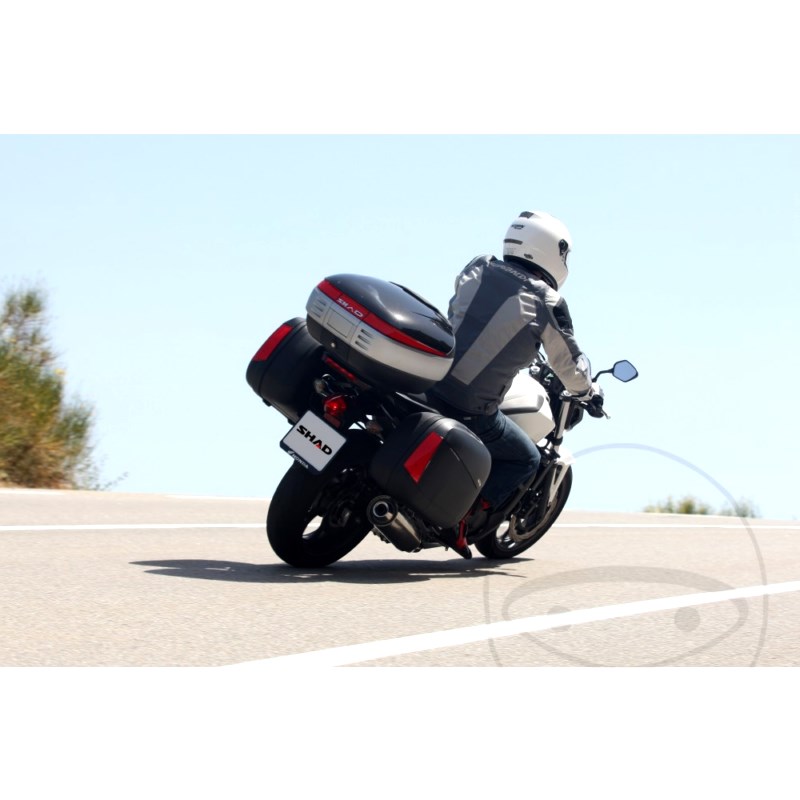 SHAD TOP CASE BLACK 50L SH50 INCLUDING MOUNTING PLATE : Honda XRV 750 Africa Twin RD04 91-92 (H7-M7110305-RD04)