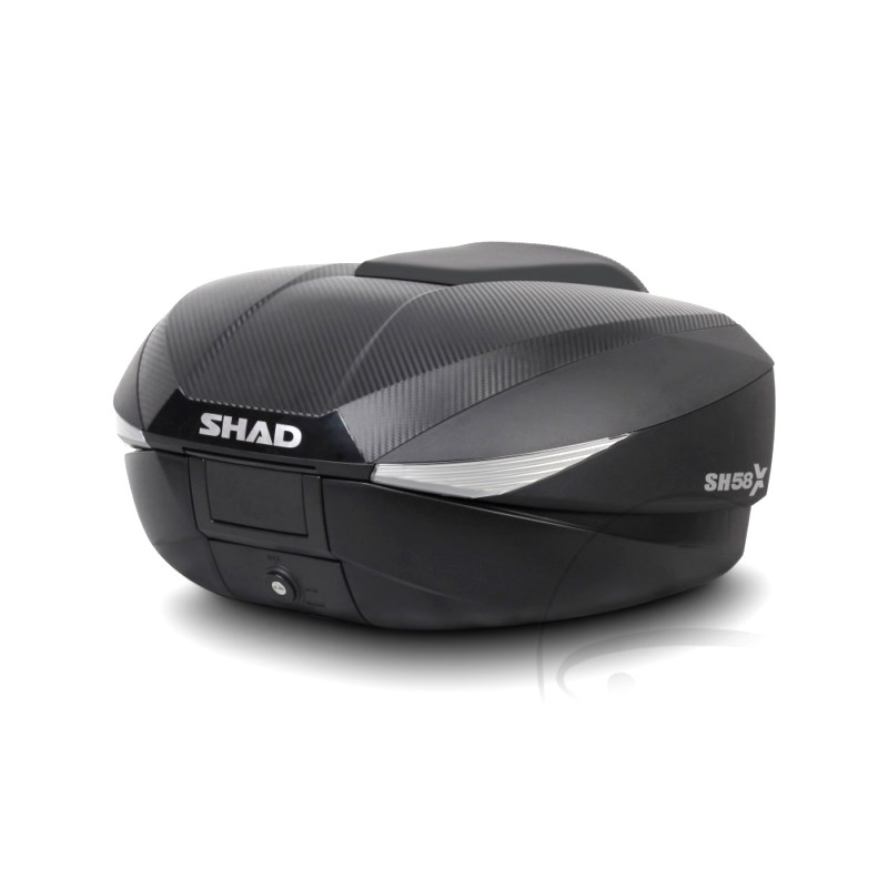 Topcase Carbon 46-58L Shad SH58X mit Trägerplatte : Honda XL 650 V Transalp RD11 02-07 (H7-M7110607-RD11)