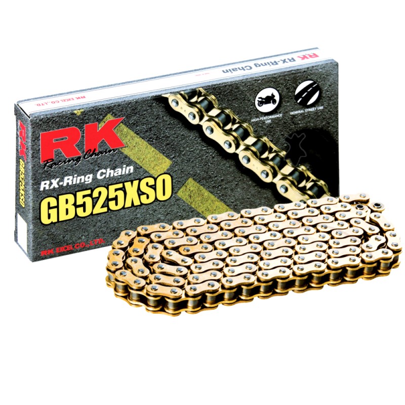 RK X-Ringkette GB525XSO/118 Kette offen mit Nietschloss : Honda XL 600 V Transalp PD06 87-96 (H7-M7940154-PD06)