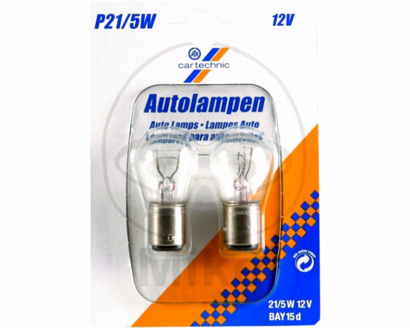 BULB 12V21/5W BAY15D CT TWIN BLISTER PACK PREM 1597756