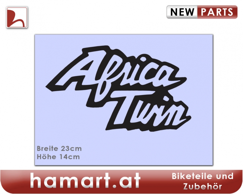 Sticker Africa Twin large - black Honda XRV 750 RD07 Africa Twin 1993-2003