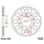 Kettenrad 46Z Teilung 525 Innendurchmesser 080 Lochkreis 110 : Honda XRV 750 Africa Twin RD04 90-92 (H7-M7273584-RD04)