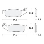 BRAKE PADS STD TRW front : Honda XL 650 V Transalp RD11 02-07 (H7-M7872773-RD11)